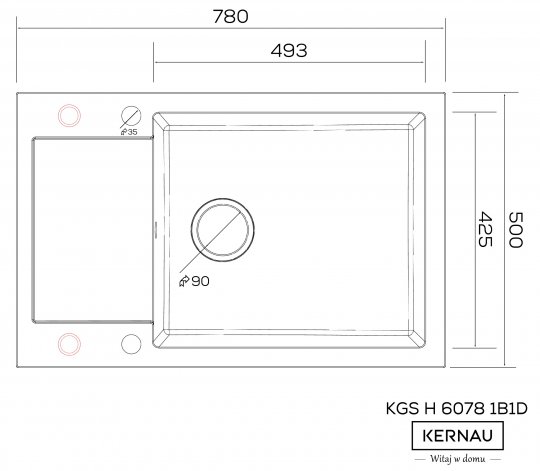 KGS H 6078 1B1D GRAFIT