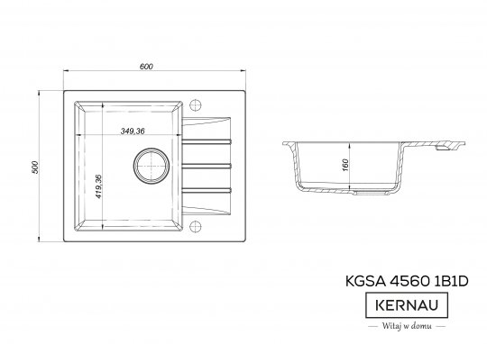 KGS A 4560 1B1D BLACK METALLIC